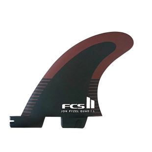 FCS II - Pyzel PC Aircore Black/Shiraz - Medium Quad Rears